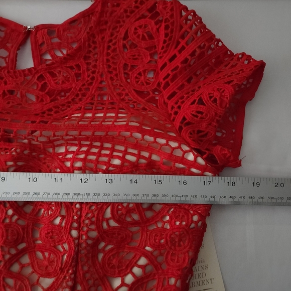 Boston Proper Lace Overlay Mini Dress - Picture 5 of 8